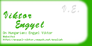 viktor engyel business card